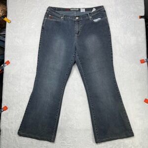 Paris Blues Bootcut Jeans Womens Denim Stretch High Rise Classic Zip Fly 35X28.5